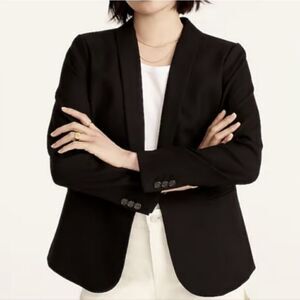 Parke Blazer Black J Crew Wool Blend Womens Size 4